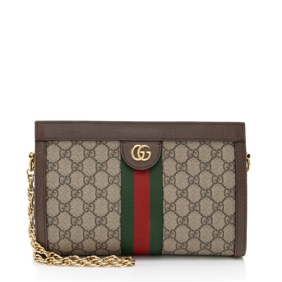 Gucci GG Supreme Ophidia Medium Chain Shoulder Bag